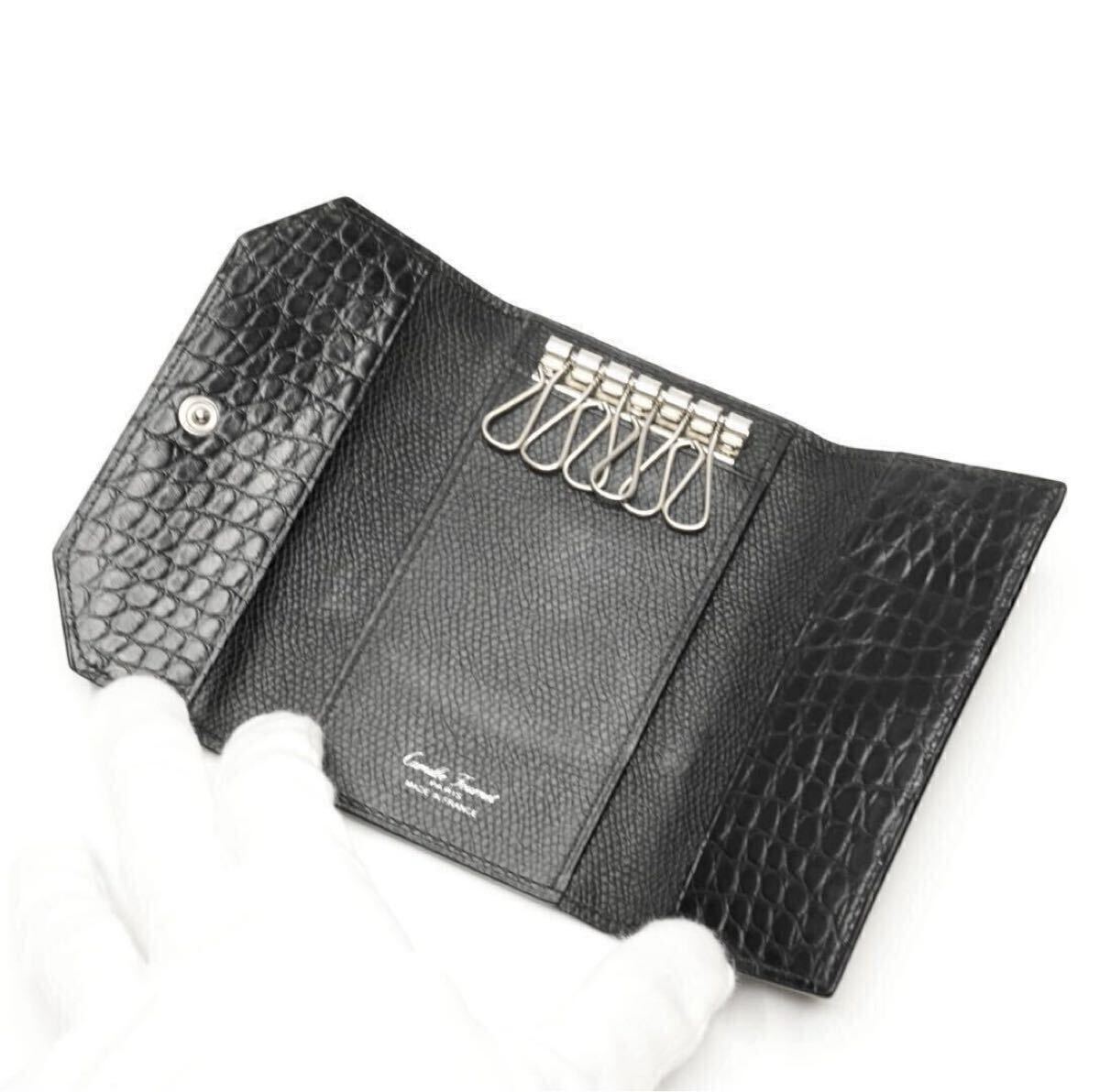 カミーユフォルネ レザー＆アルゲリータ 6連キーケース レア Camille