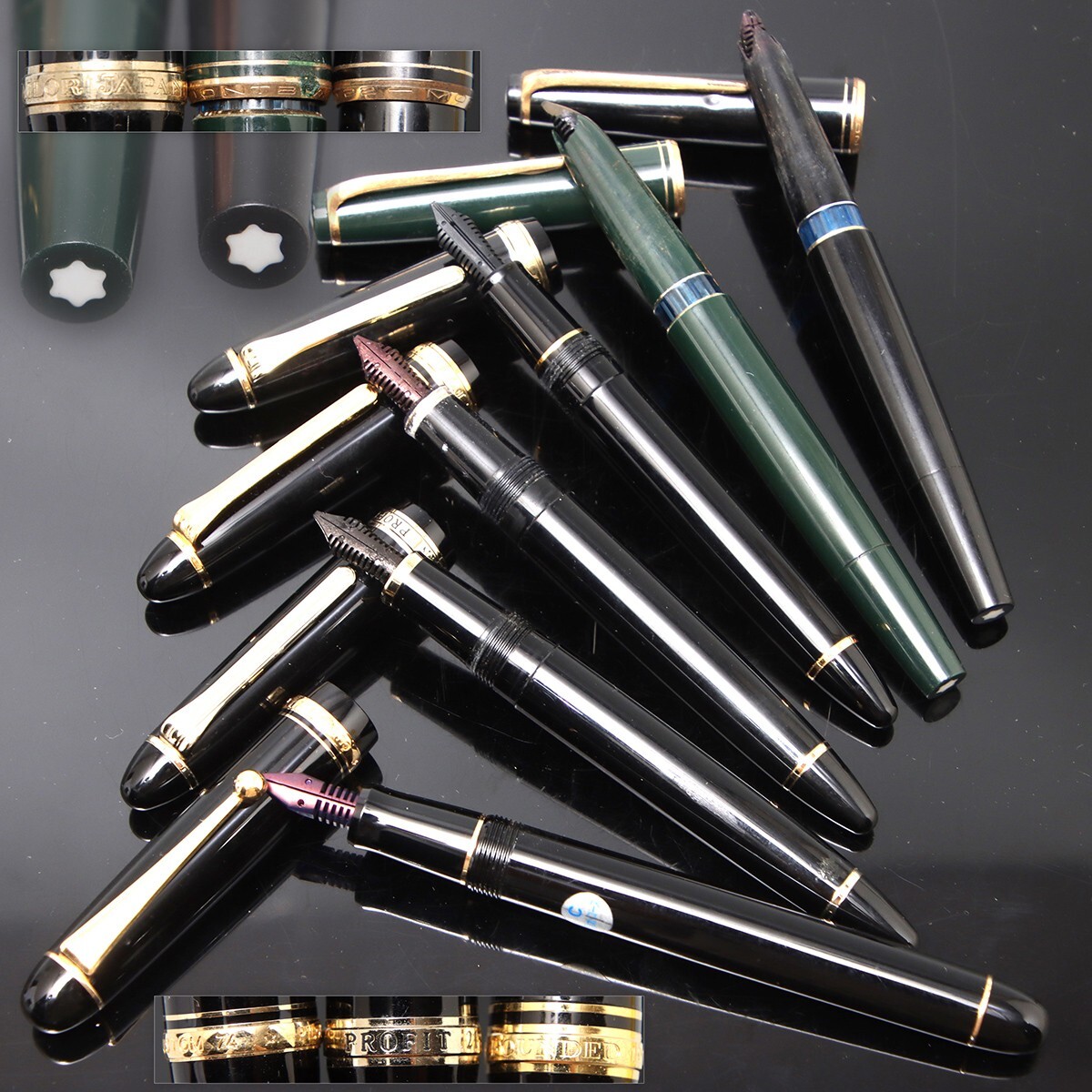 PM593. ヴィンテージ万年筆 Mont Blancモンブラン＃22＃24 pitot