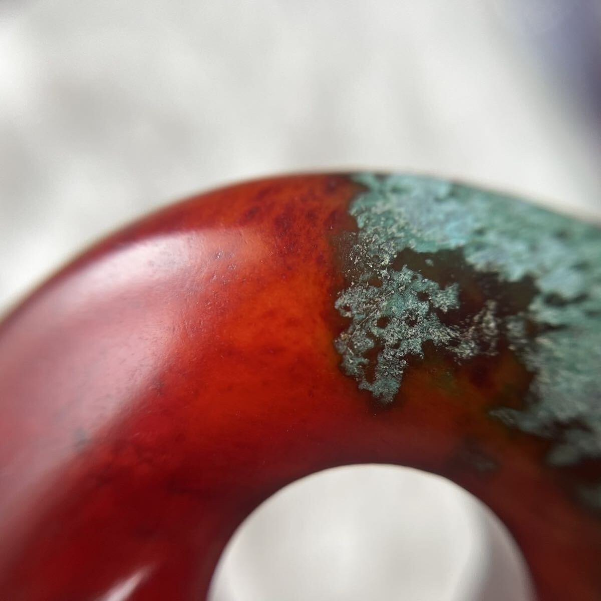 古翡翠 彫刻 手彫り ネフライト 軟玉 王朝 アンティーク ペンダント