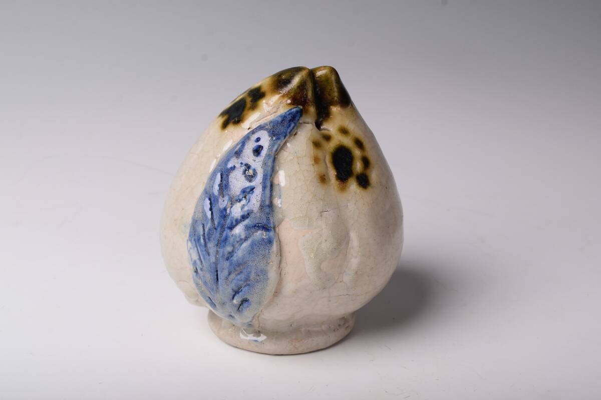 李朝 桃型 水滴 朝鮮古陶 李朝時代 朝鮮古美術 書道具