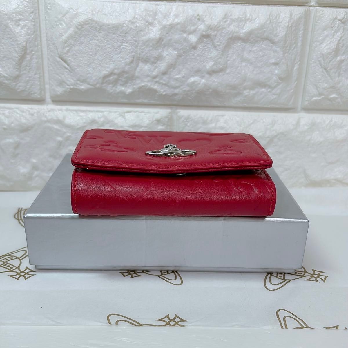 ショッパー付 新品】ヴィヴィアンウエストウッド 財布 三つ折り財布