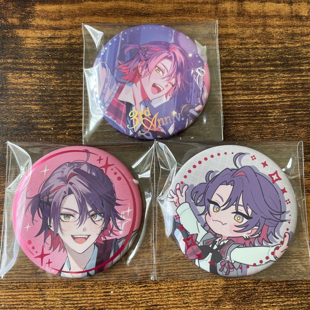 にじさんじ 3rd anniversary 3周年 渡会雲雀 缶バッジ にじさんじ