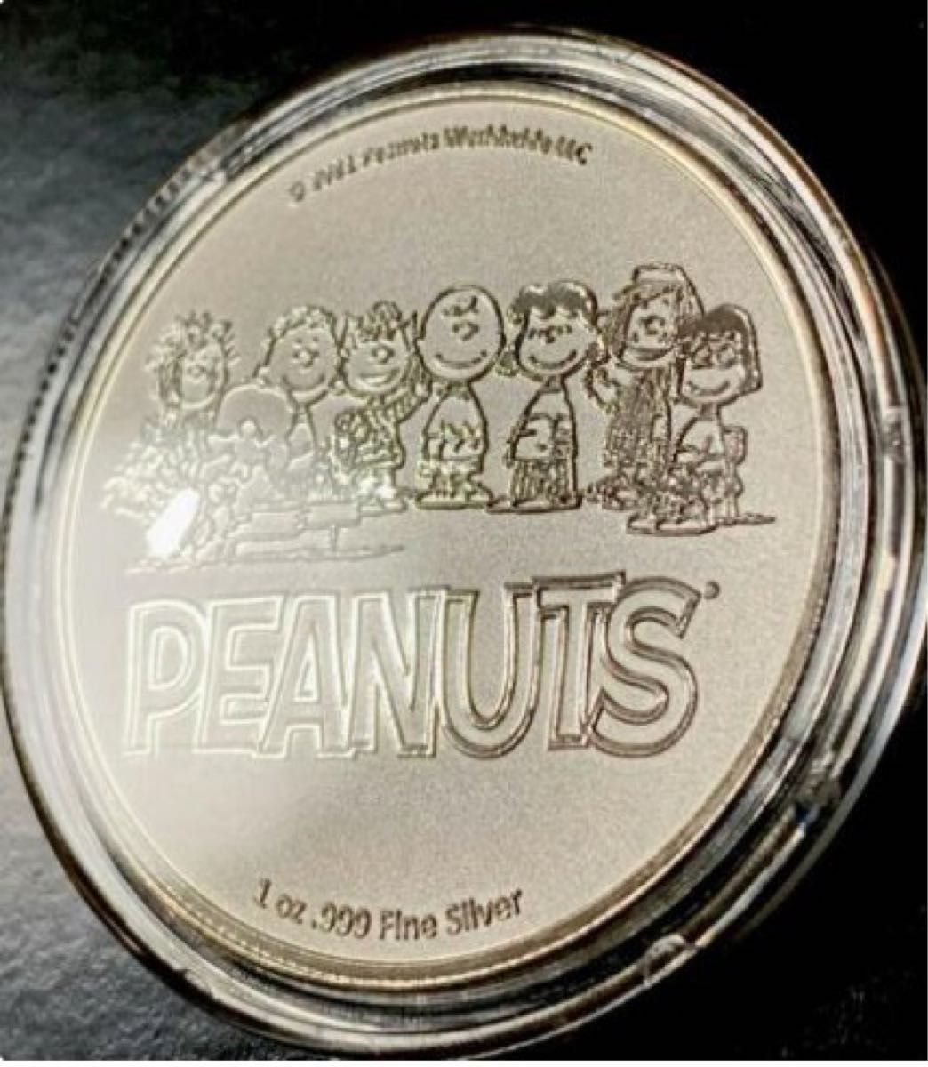 2021年 ピーナッツ シルバーコイン バレンタイン スヌーピー1オンス