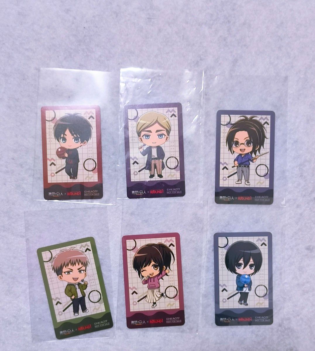 進撃の巨人 ラウンドワン 特典 クリアファイル ラバーマット ジャン