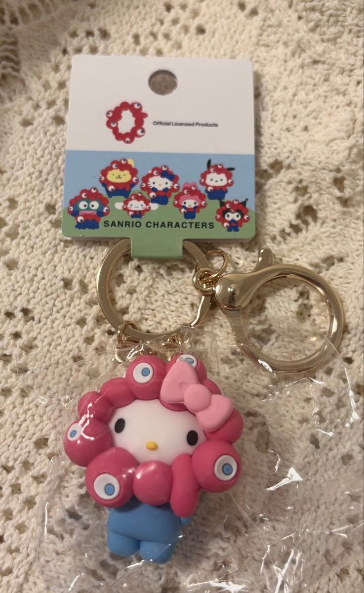 大阪万博 クリア サンリオ ミャクミャク キーホルダーハローキティ