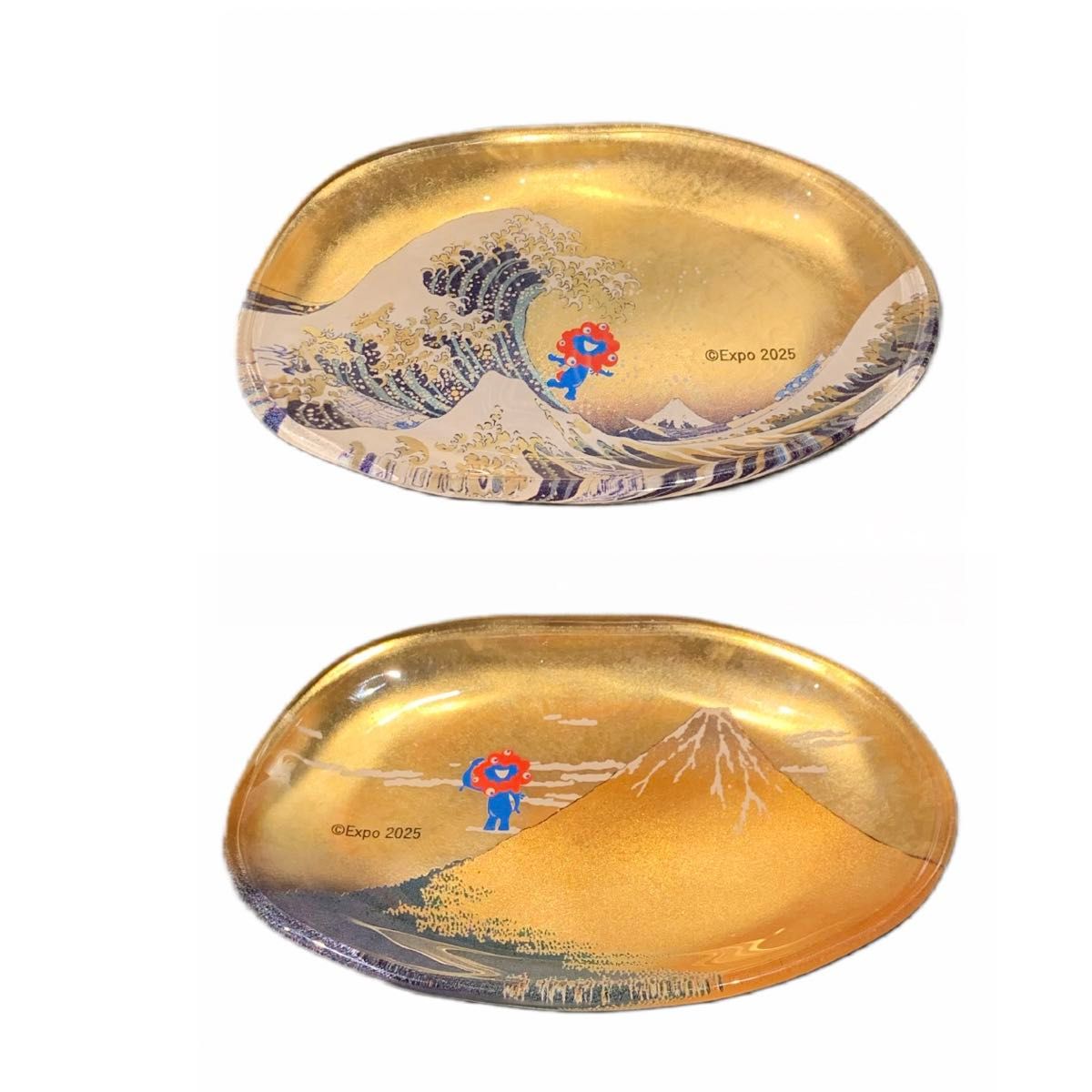 未開封 箔一 ミャクミャク 金箔 箔名画 ガラストレー 小皿 大阪万博