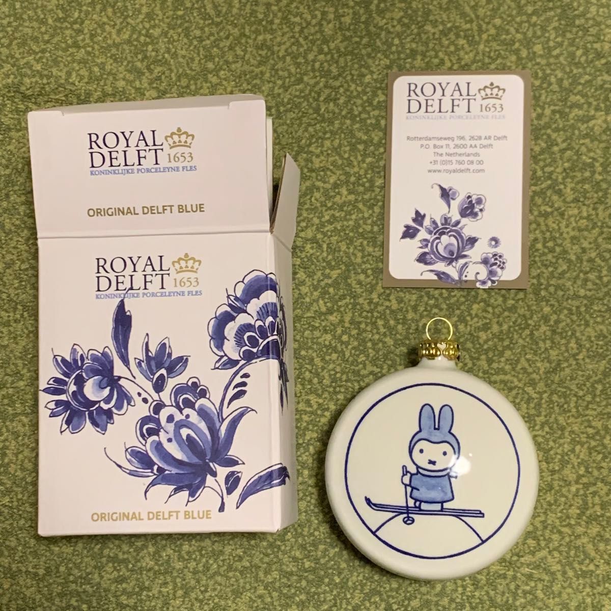 万博 オランダ ロイヤルデルフト Royal Delft ミッフィー オーナメン