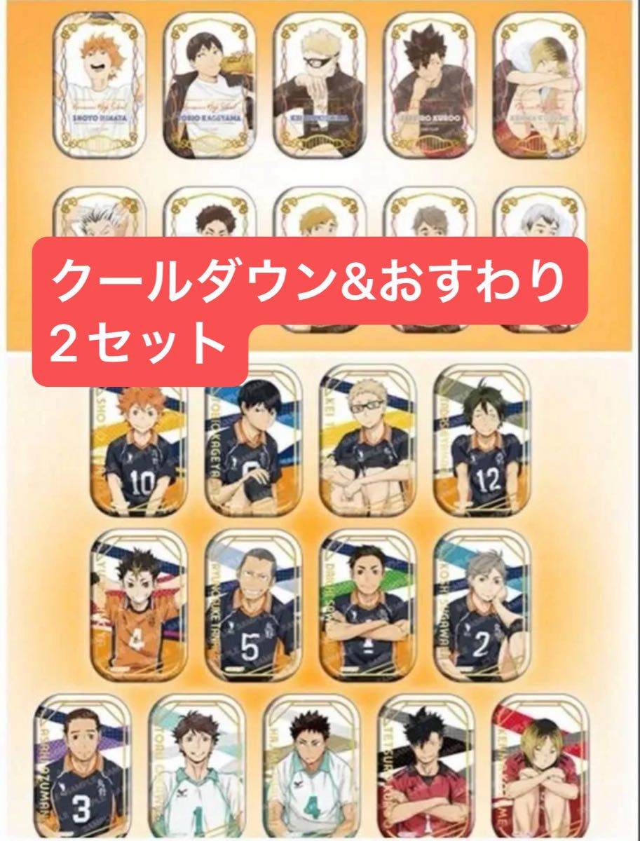 ハイキュー!! スクエア缶バッジ クールダウン セブンネット限定 全種