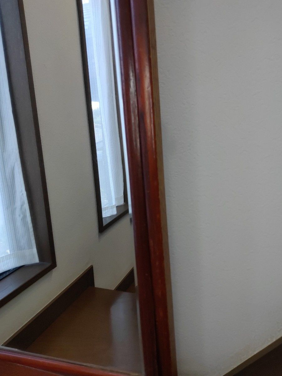 伝統工芸 江戸指物 姿見 鏡 面取り鏡 ミラー スタンドミラー