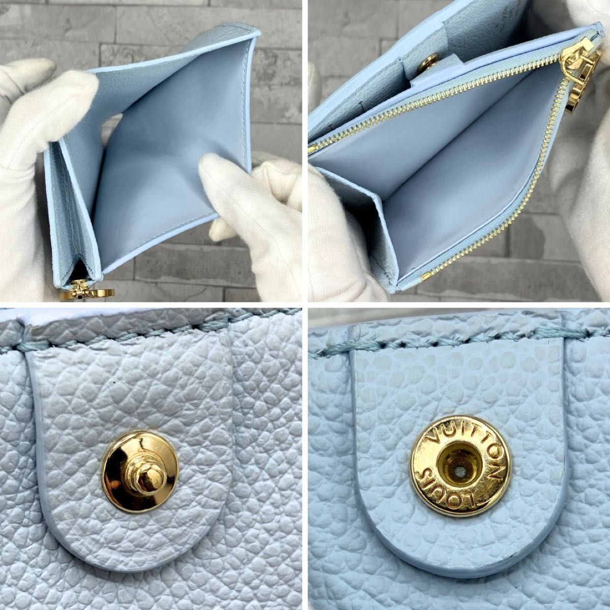 ルイヴィトン 二つ折り財布 レディース アンプラント ポルトフォイユ