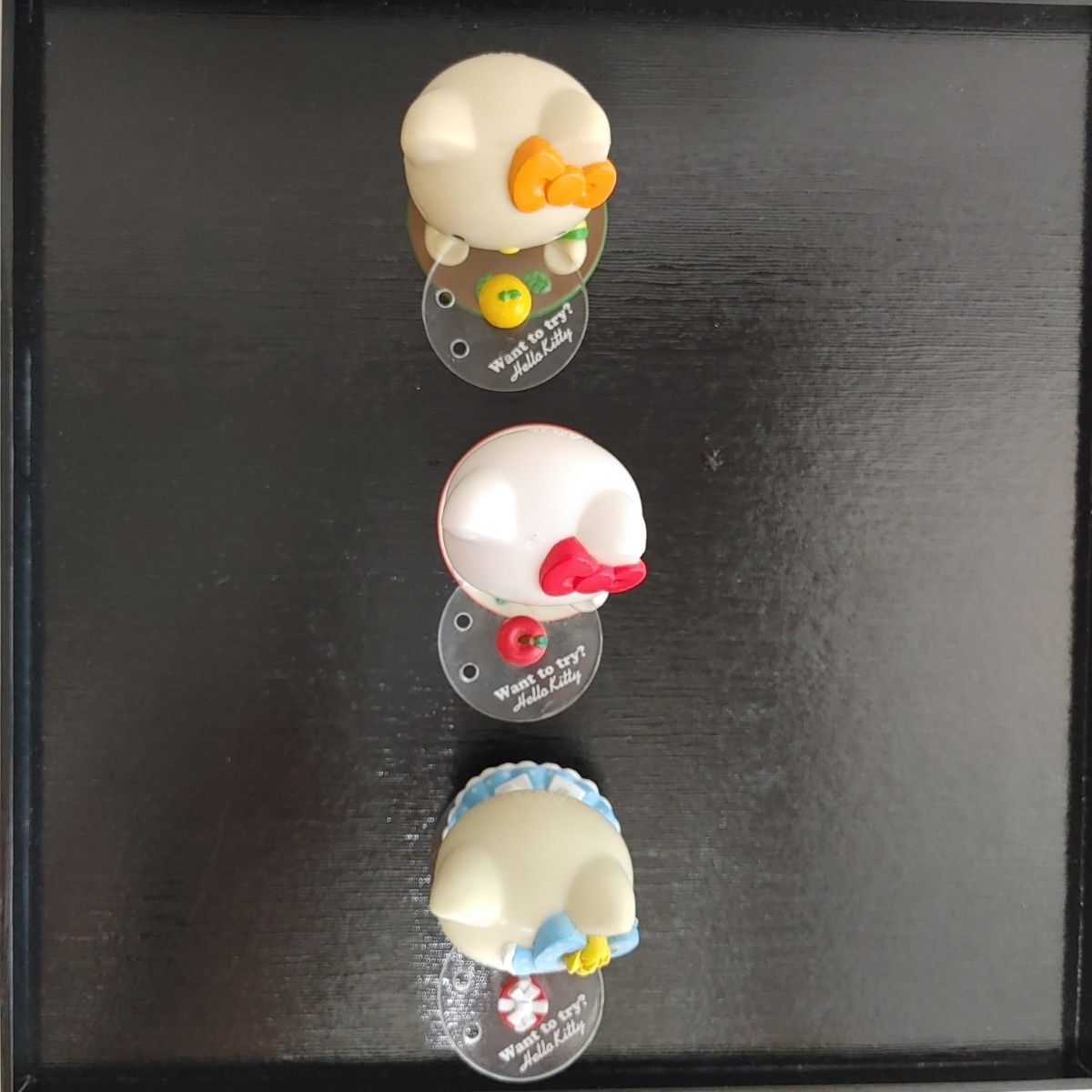 希少 キティ フィギュア アクセサリートレイ レトロ 3個3体 セット