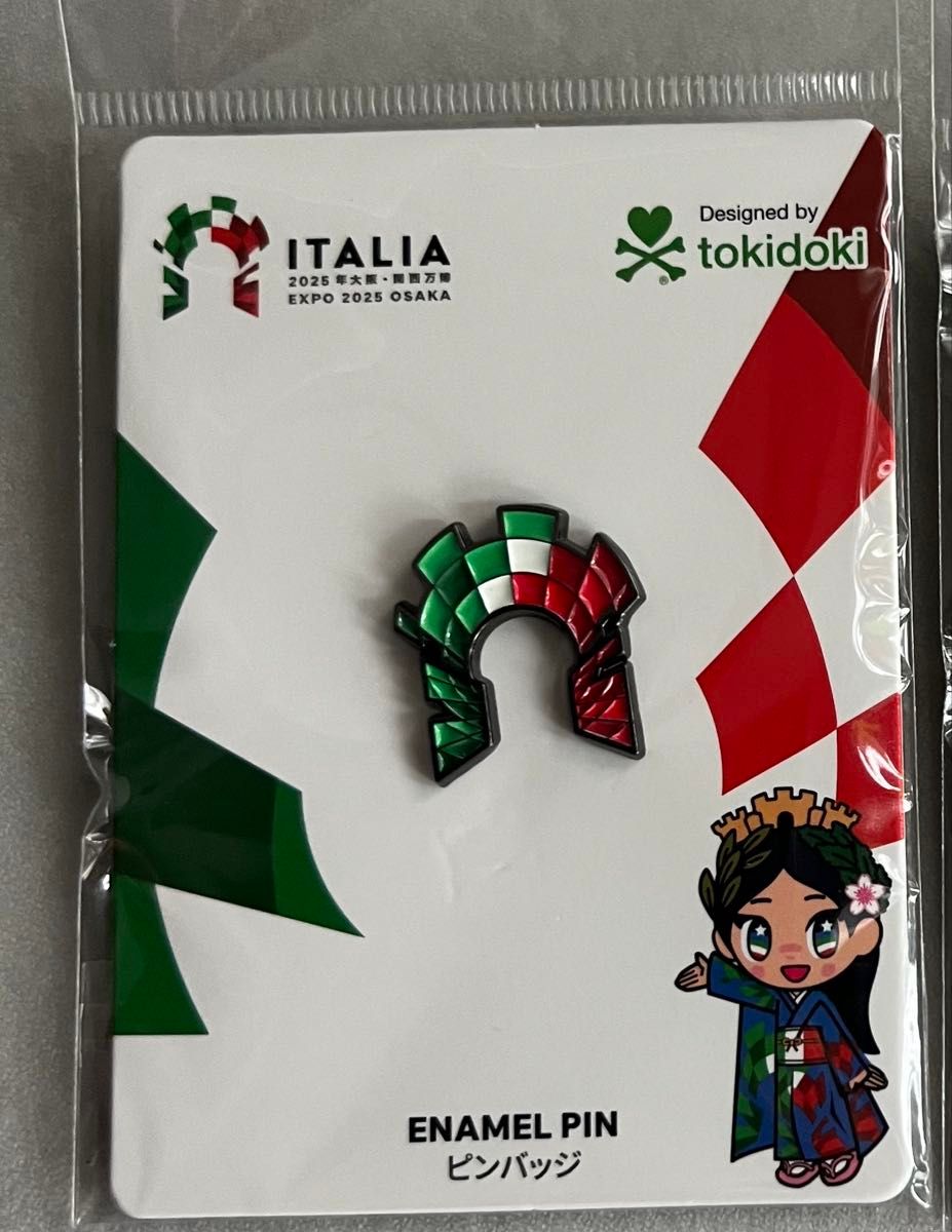 激レア】 大阪万博 2025 イタリア ピンバッジ VIPスタッフピン 大阪