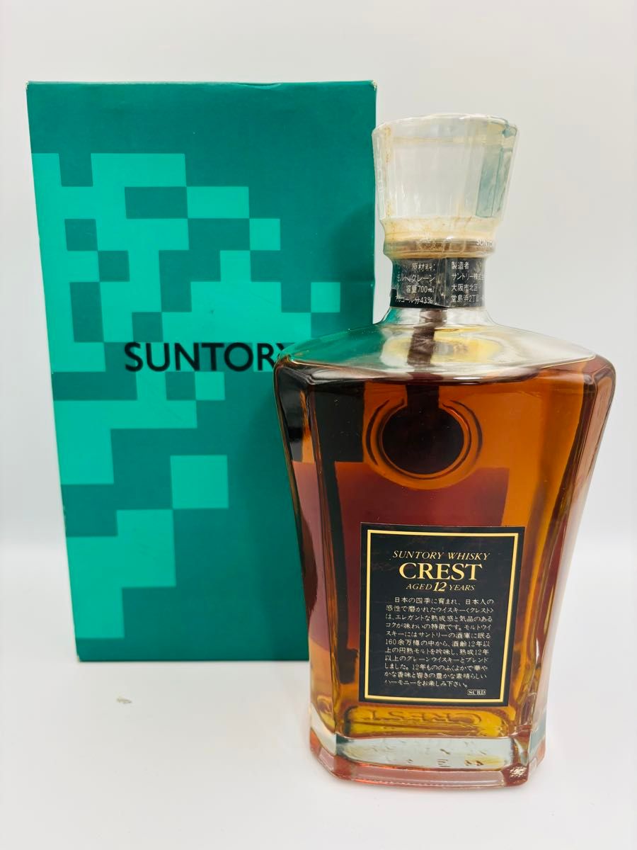 未開栓サントリー クレスト 12年 750ml 43% 旧ボトル サントリー 未開