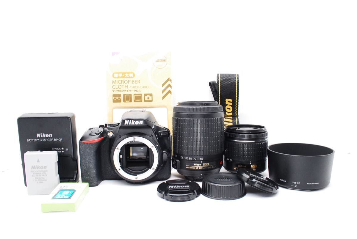 ❤️ショット数僅少❤️Nikon D5600☆WiFi搭載◎ダブルレンズ✨ ショット数