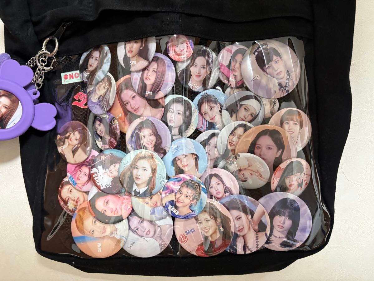 TWICE ナヨン 痛バ トートバッグ 缶バッジ トレカ サナ ミナ グッズ