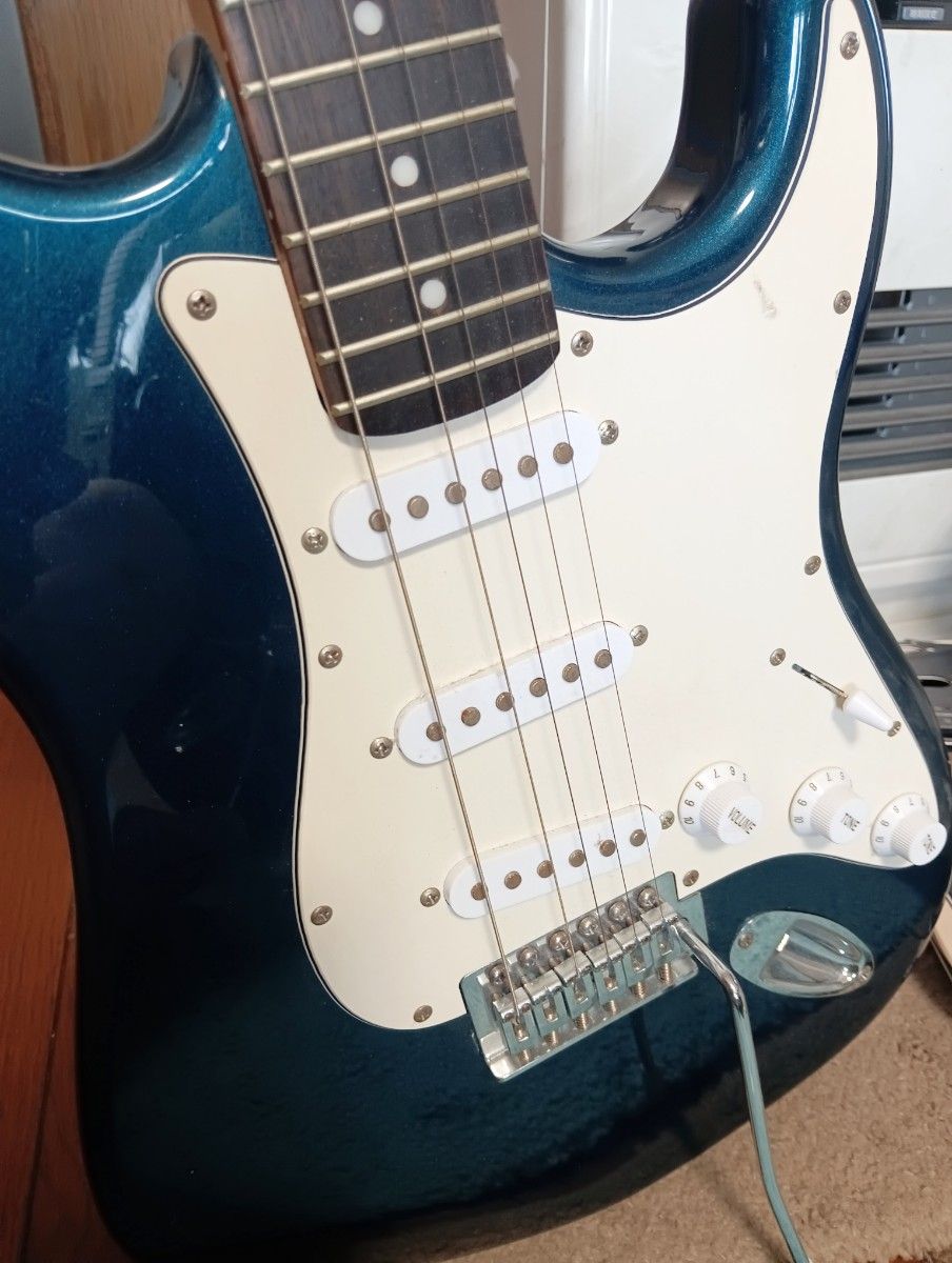 セルダー SELDER ストラト ストラトキャスター メイプル 杢目 青