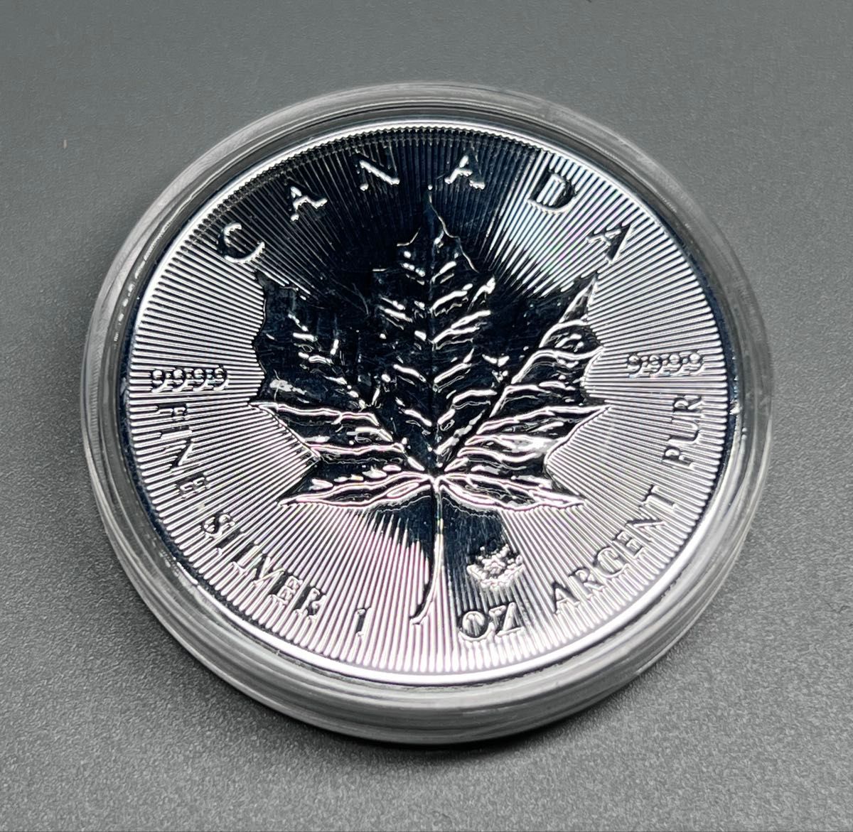 カナダ 1ドル銀貨 エリザベス2世 コイン ピンバッジ 留め具 コンチョ