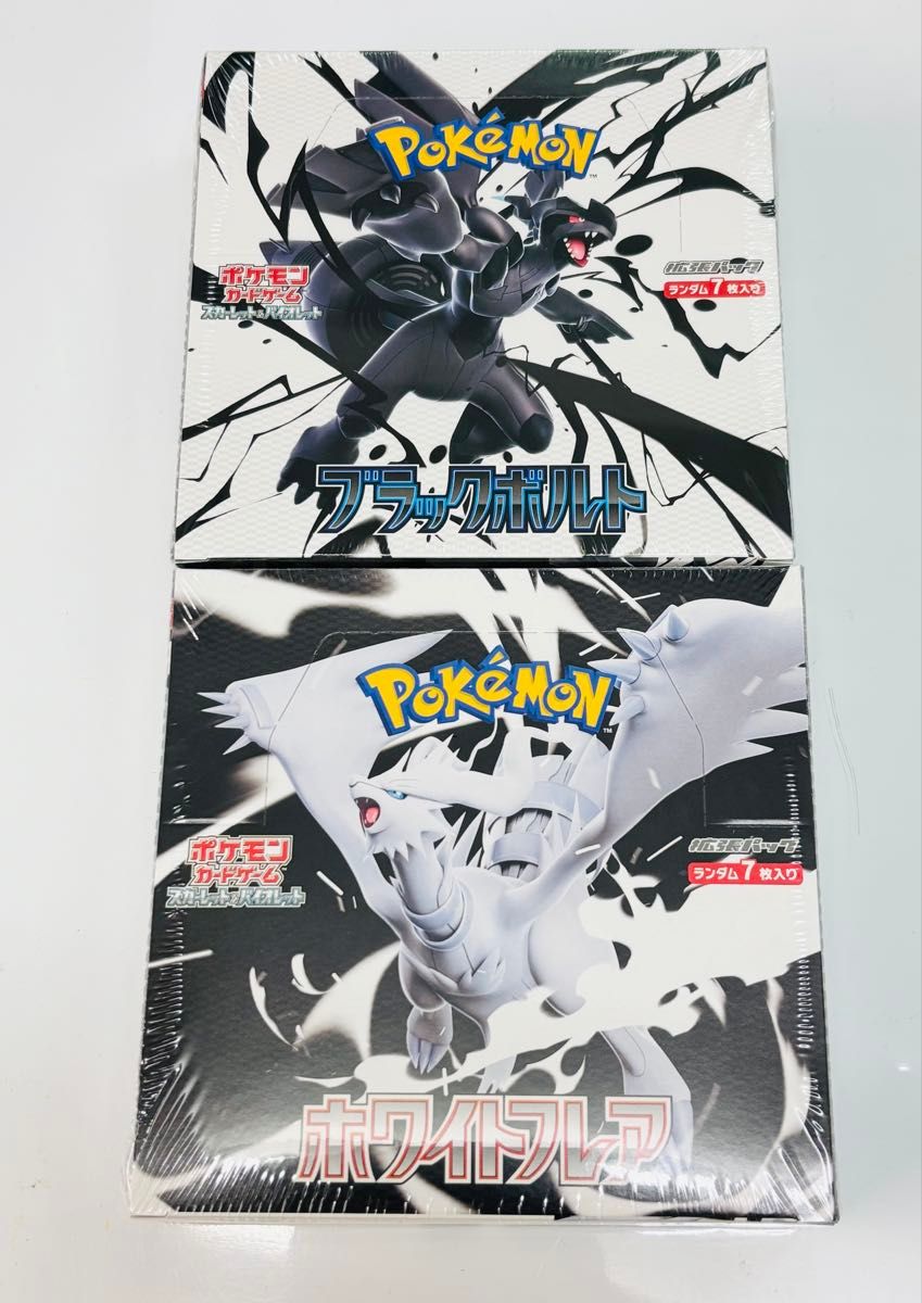 ブラックボルト ホワイトフレアシュリンク付き 4ボックス ポケモン