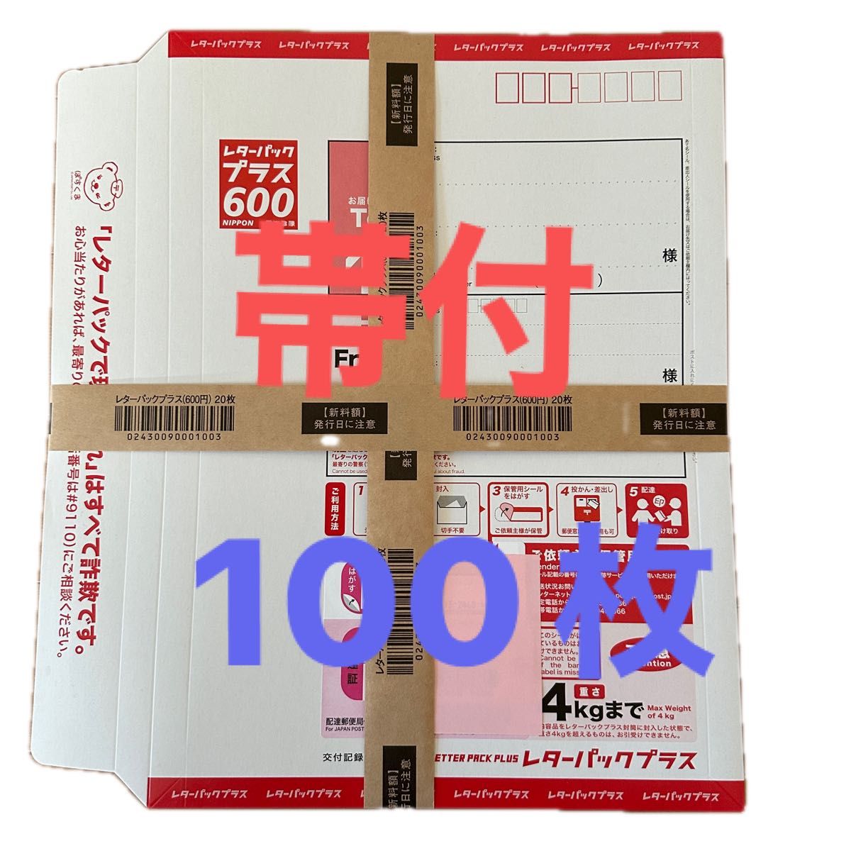レターパックプラス（600円）（20部セット）｜郵便局のネットショップ