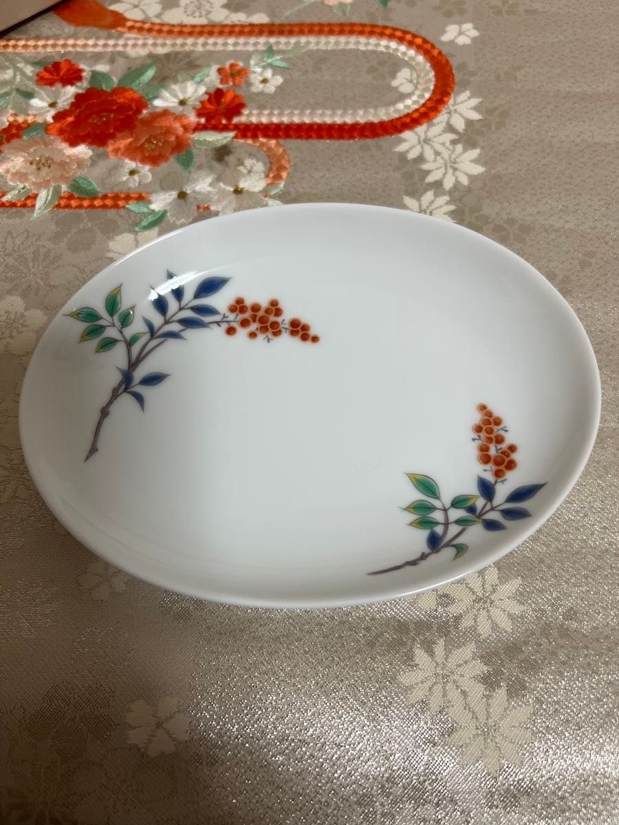宮内庁御用達 深川製磁 南天 楕円取皿揃5枚組 未使用品｜Yahoo!フリマ