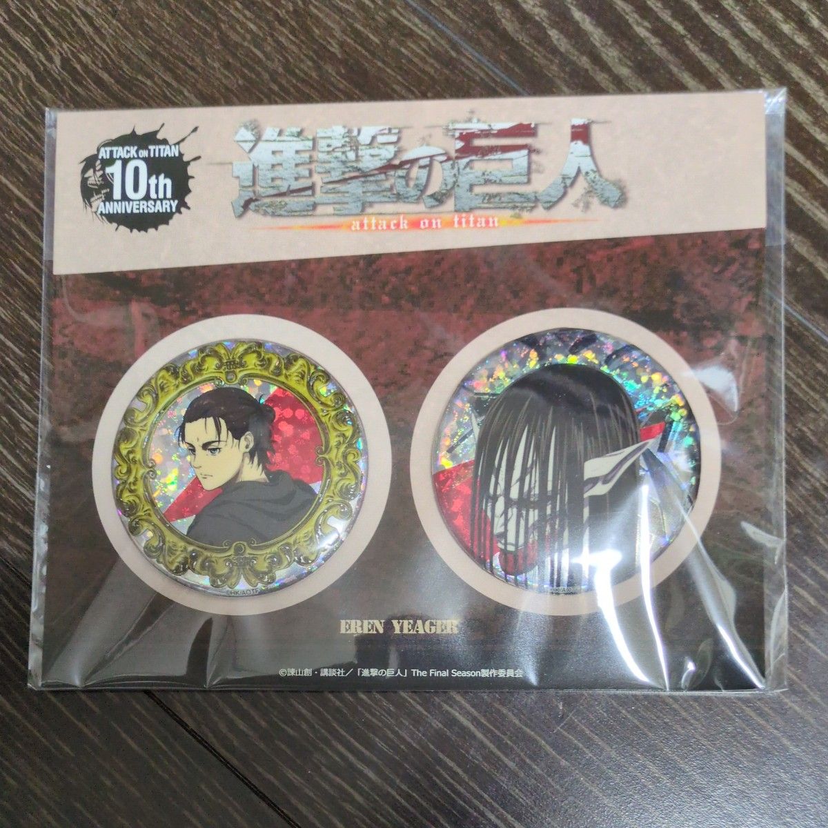 進撃の巨人 エレン 缶バッジ MAPPA 10周年 10th まとめ 進撃の巨人