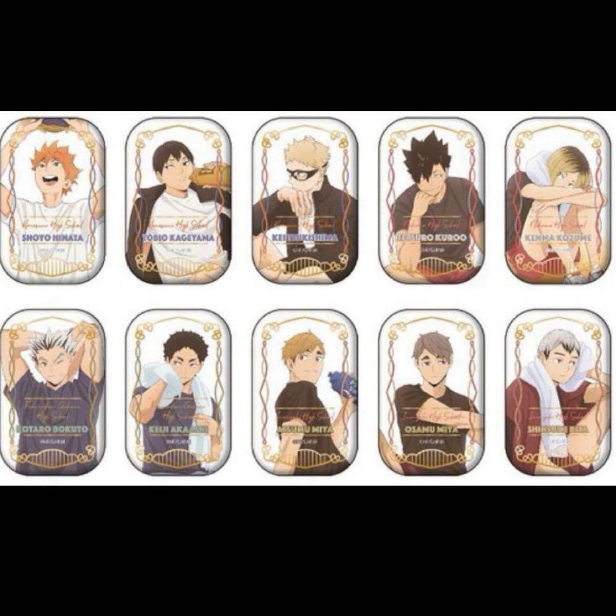 ハイキュー！！スクエア缶バッジ【セット】(おすわり)＜セブンネット