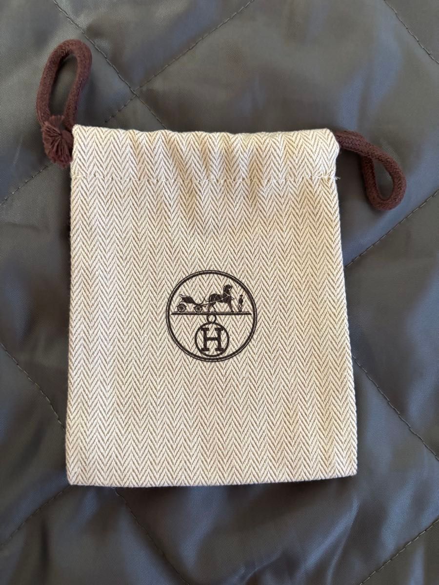 HERMES エルメス 保存袋 巾着袋 白 4枚 HERMES エルメス 保存袋 巾着袋 白