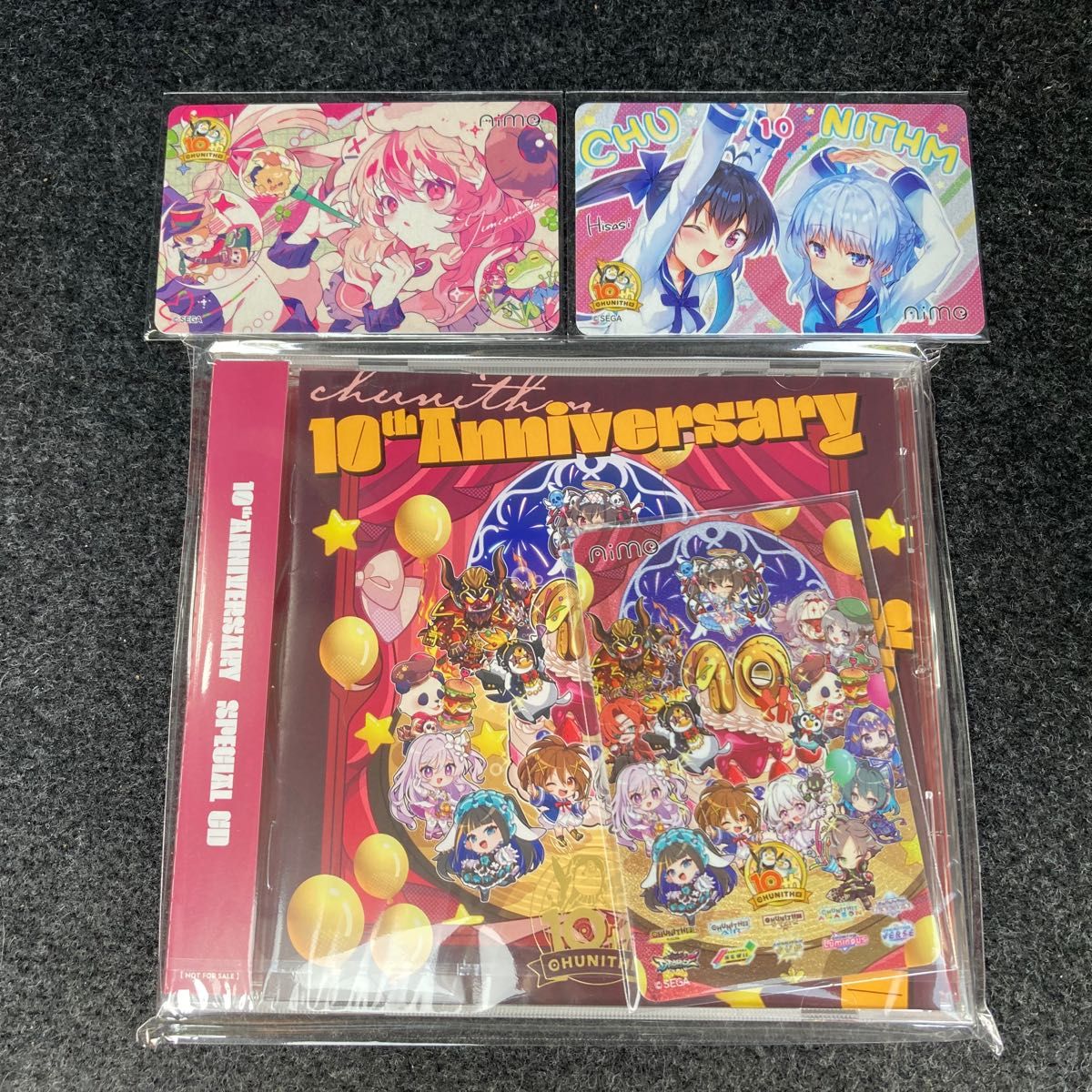 チュウニズム10th Anniversary CD&Aimeカードセット×10 10th