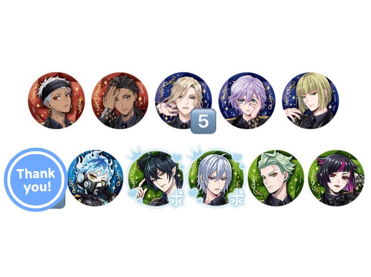 ツイステ ブレイジングジュエル 缶バッジ ポップアップ オーロラカード