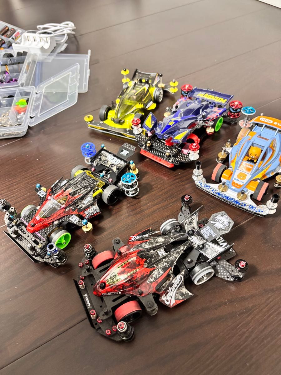 ミニ四駆 引退セット 超豪華 未使用品カーボンパーツ 慣らしモーター