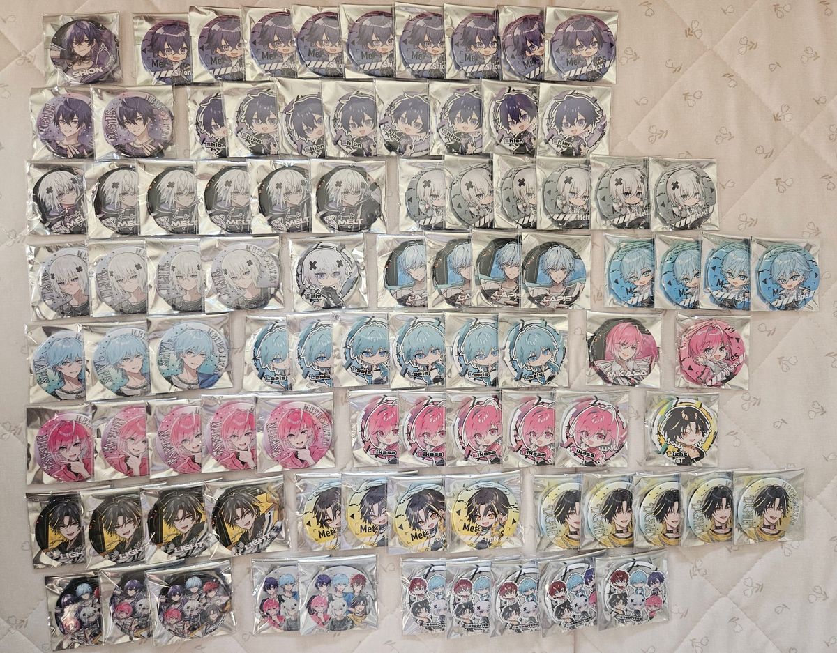 めておら Lapis らぴす Birthday 缶バッジ 28セット めておらデビュー記念