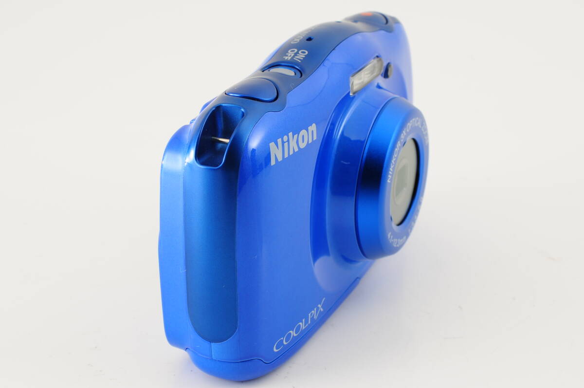 Nikon COOLPIX W100 青 ケース付き‼️ ☆外観・光学極上品 箱⁄ケースあり