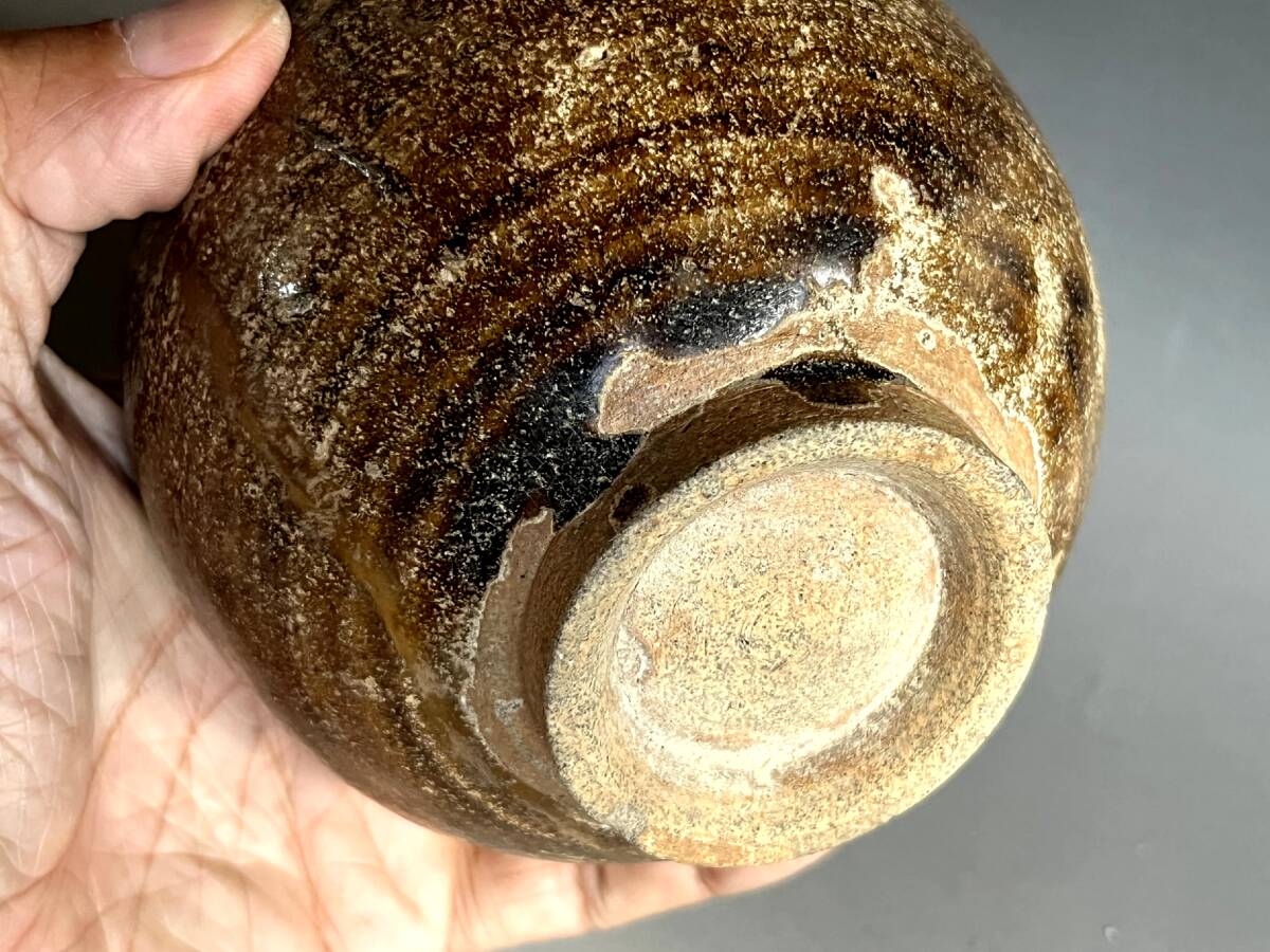 茶碗□古瀬戸茶碗 桃山～江戸期 直し有り 古いお茶道具 ぐい呑み 古