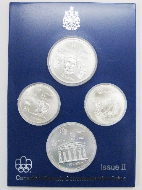 記念銀貨】モントリオールオリンピック記念銀貨 4枚セット(5ドル2枚+10ドル
