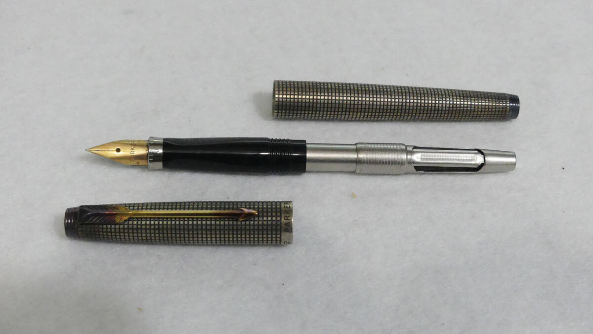 パーカー万年筆 PARKER ペン先14K スターリングシルバー ケース付き