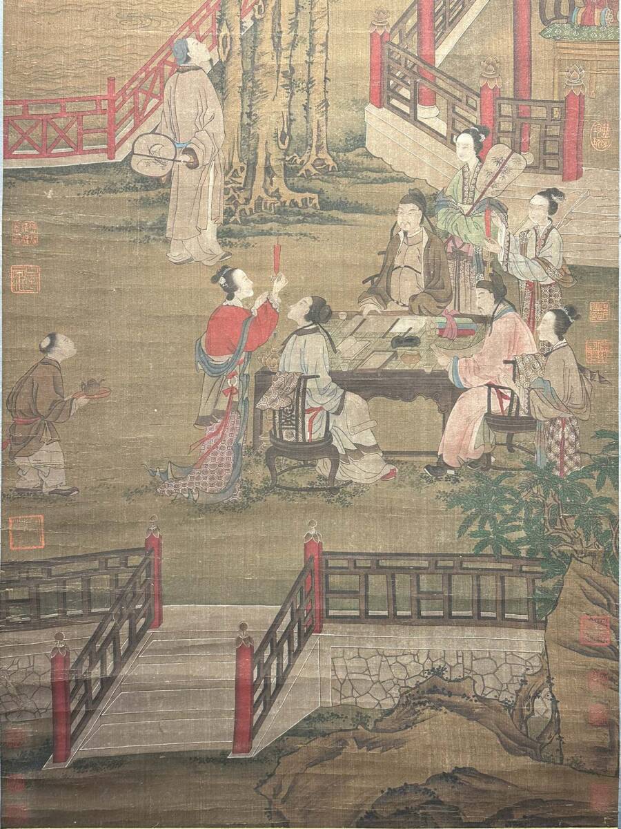 民間仕入れ品 中国明時代の絵 激安骨董品 肉筆保証 BD005A2-3 民間