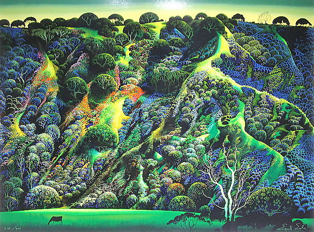 Eyvind Earle☆アイベンロール☆シルクスクリーン＊版画アート62／75