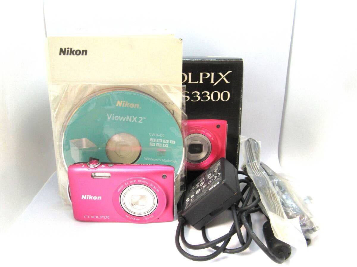 Nikon COOLPIX S3300 ピンク 動作未確認 Nikon COOLPIX S3300 ピンク