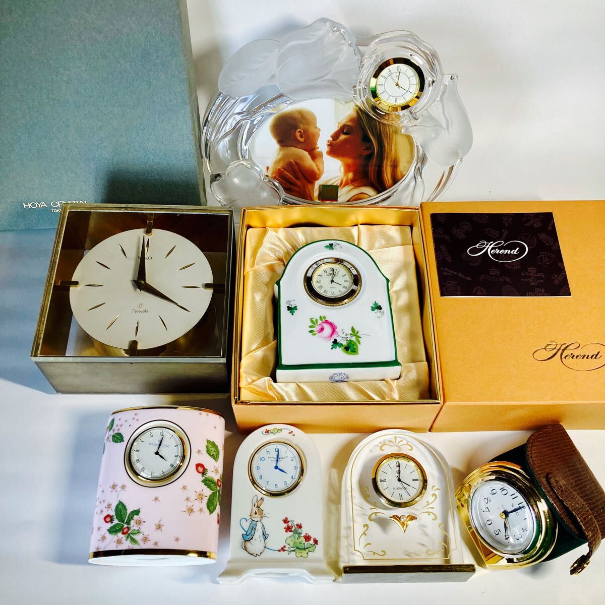 Y☆531 WAKO クリスタル置時計 Y☆531 WAKO クリスタル置時計 Y☆531 WAKO