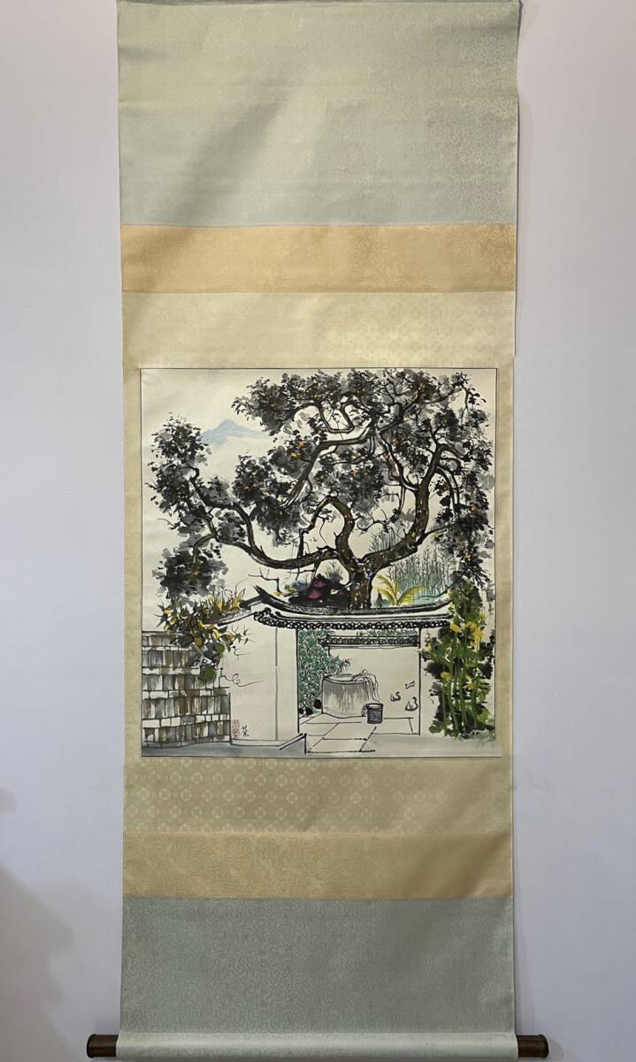 解体屋委託品 日本江戸時代肉筆掛け軸6 希少激安骨董品 X1090C16-8