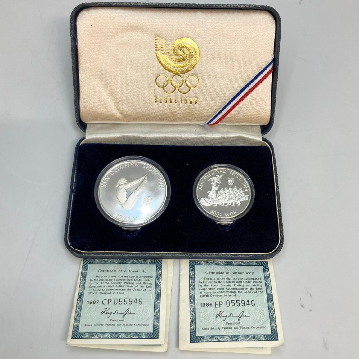 ◇ ソウル オリンピック 記念 硬貨 セット 1988年 銀貨 シルバー 銅