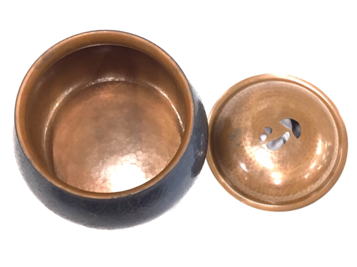 玉川堂 紫金鎚肌 鎚起銅器 茶器揃 湯沸 他 茶托 / 建水