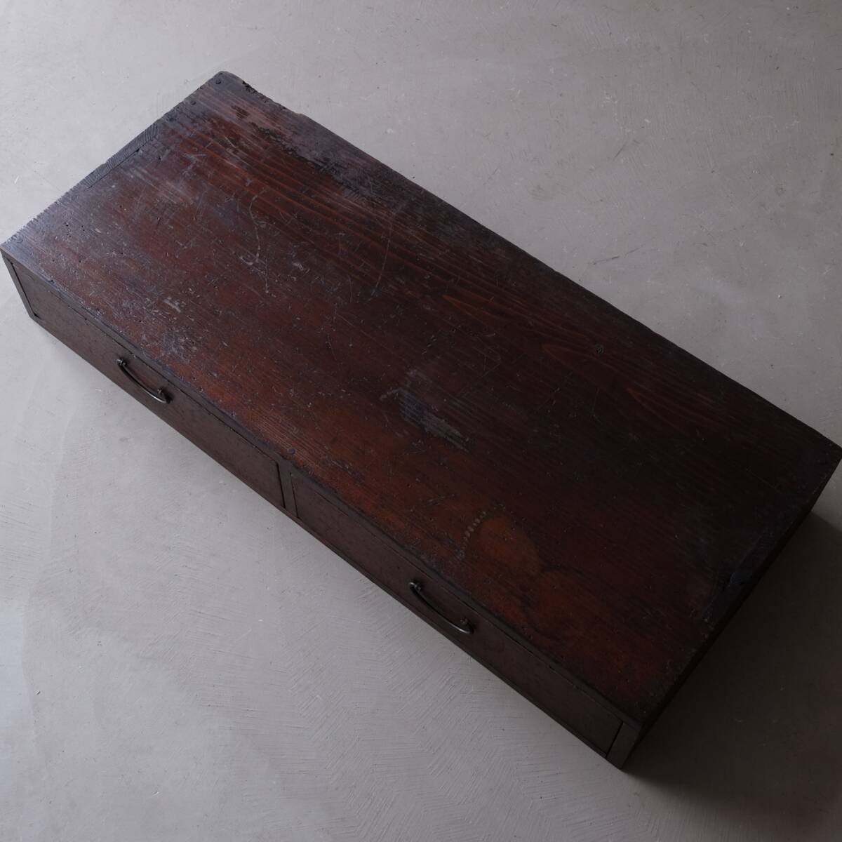 レトロ 置き床 飾り台 花台 引き出し 抽斗 2杯 収納 木製 和室 西洋風