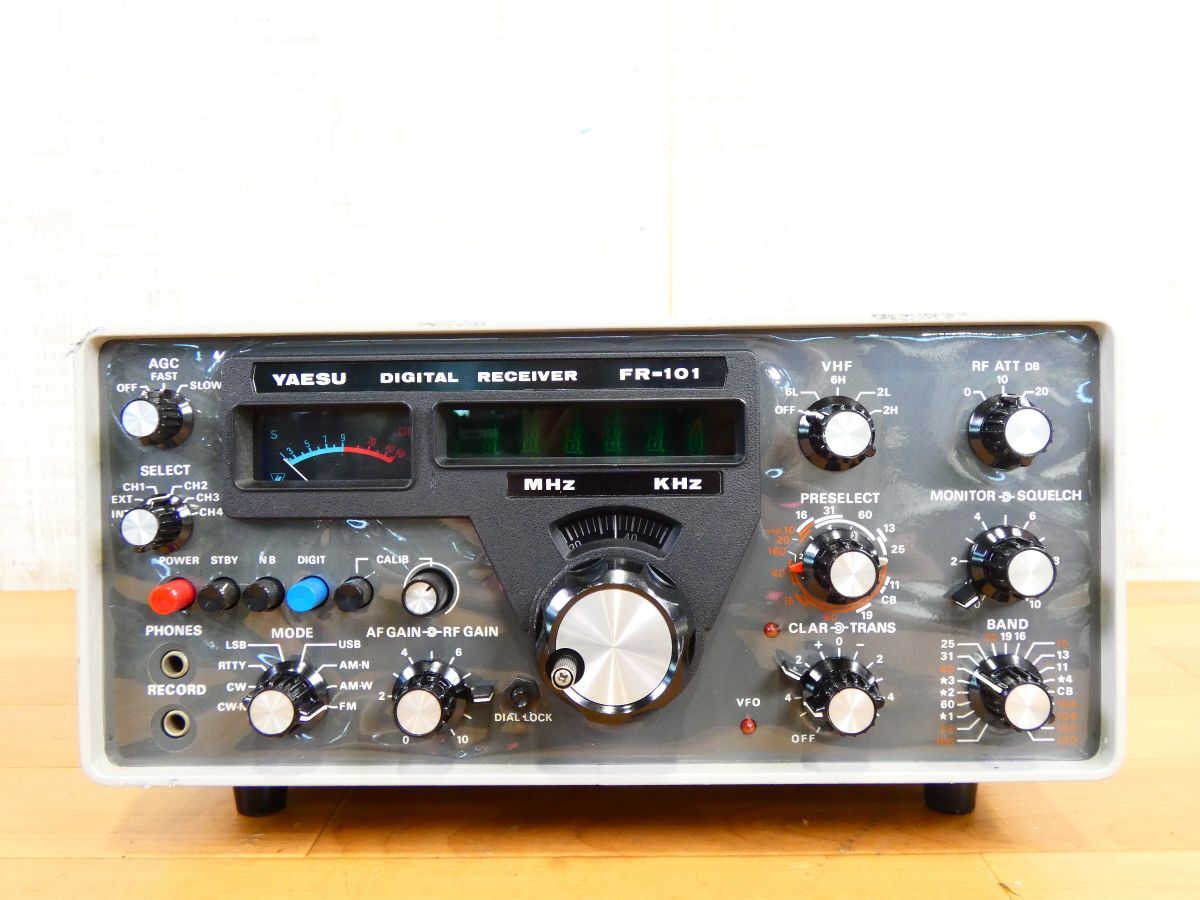 LZ-19) YAESU ヤエス 八重洲無線 FR-101 真空管受信機 HF帯 アマチュア
