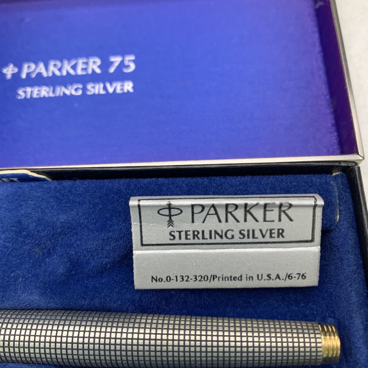 7-8-6□ PARKER パーカー 75 万年筆 シズレ ペン先 14K 刻印あり XF