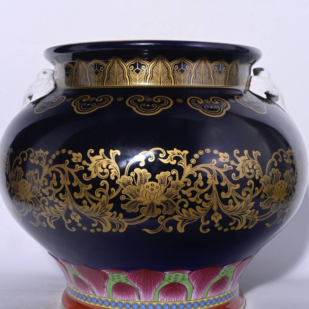 中国 清時代 在銘手描き花瓶 美術品骨董品 DE1035B14-4 中国 清時代 在
