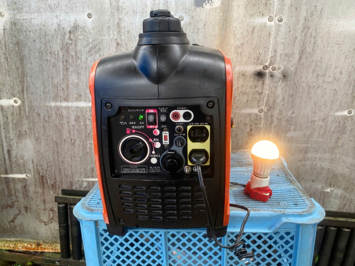 動作確認済/保証付]KOSHIN インバーター発電機 GV-9i (50)