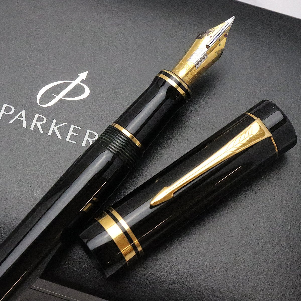 パーカー 万年筆 デュオフォールド ペン先18k PARKER PARKER 万年筆 黒