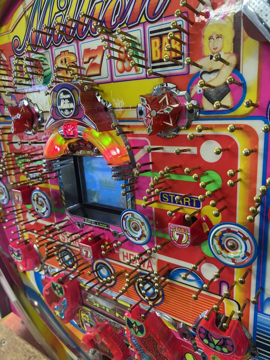 レトロパチンコセル基盤≪初代ブラボーミリオン≫平和保留玉連チャン機