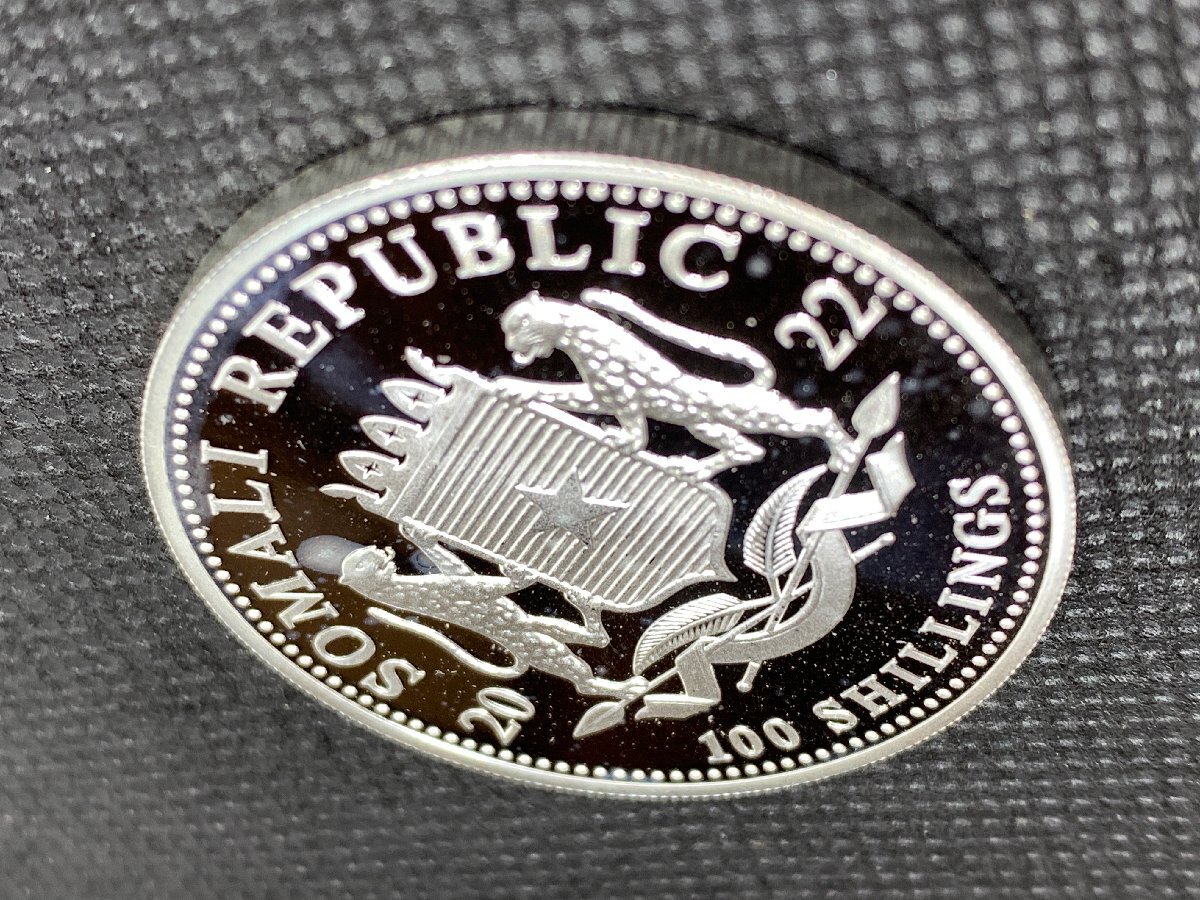 2024年 ソマリア「アフリカ ワイルドライフ・ゾウ」純銀 1オンス 銀貨